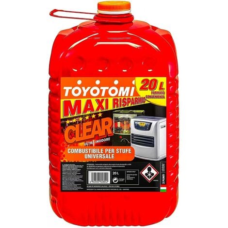 Toyotomi Clear bidon de 20 litres - Combustible ultra inodore pour poêles  Zibro