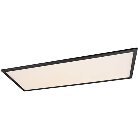 Alpha Plafonnier Led Rectangulaire Bord Noir X