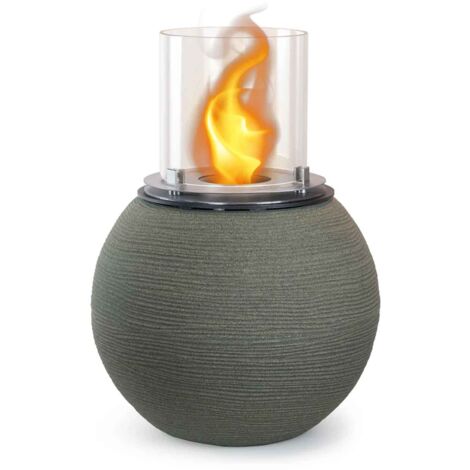 Botticelli - Cheminée au bioéthanol de sol ø 40xH54 cm, vert (1/5)