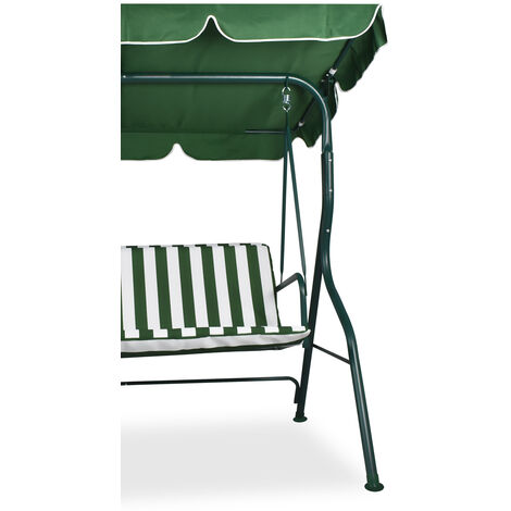Balancelle de jardin extérieure Balancelle de terrasse extérieure trois places 170X110Xh152 Cm