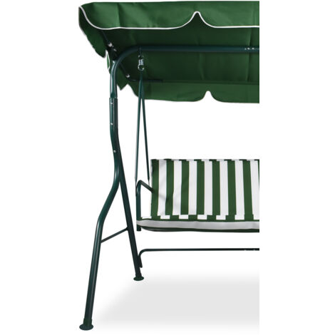Balancelle de jardin extérieure Balancelle de terrasse extérieure trois places 170X110Xh152 Cm