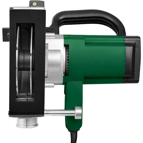 Rainureuse 1700W avec guide laser, 2 lames diamantées et adaptateur pour aspirateur - Machine à rainurer les murs et les plaques de plâtre avec câble de 3MT