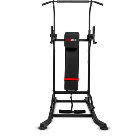 Power Tower Station De Traction Réglable - 10 Hauteurs, Coussin Assisté, Capacité 180 Kg