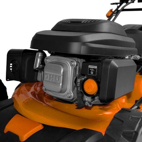 Tondeuse autopropulsée 225cc 5,2hp OHV 4 temps avec e-start mulching 4in1 largeur de coupe 510mm
