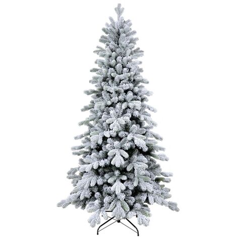 Albero di Natale Cervino Slim Innevato Altezza 180 cm