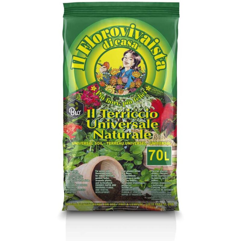 Ecocelta Terriccio Ecologico Universale 70L – Con Compost Vegetale, Humus Di Lombrico E Torba, Per Agricoltura Biologica - 2