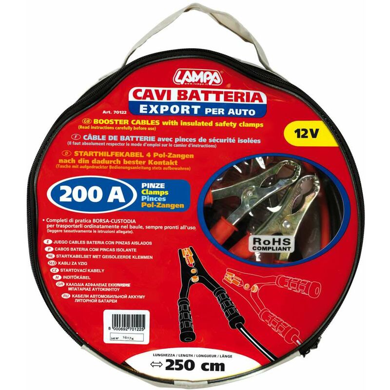 Cavi batteria export 250 cm 200 A