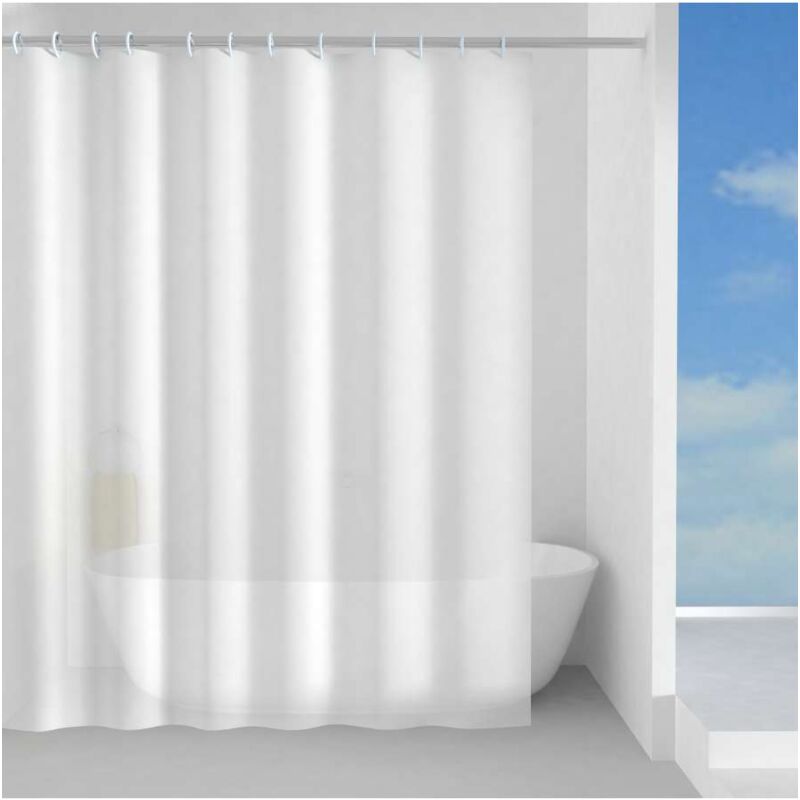 probath PEVA Tenda da doccia bianca 3D MOSAIK retrò grigio, diversi