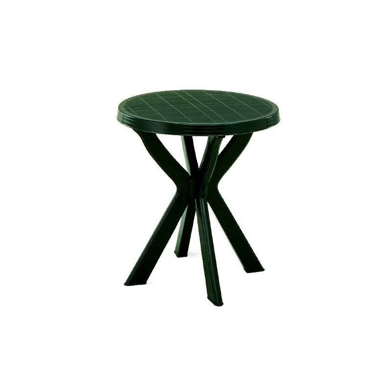 Tavolo Da Giardino Rettangolare In Resina - 101x68x72 Cm, Colore Verde, Resistente Alle Intemperie