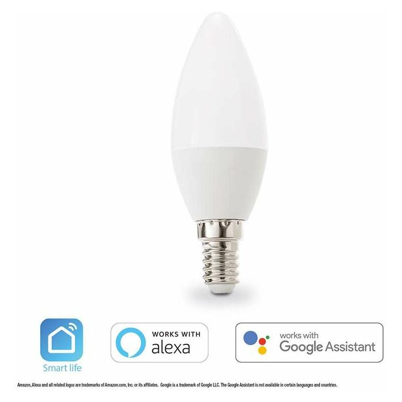 Aigostar Lampadina Filamento Smart WiFi Ambra C35 E14 4.5W Alexa Google Home