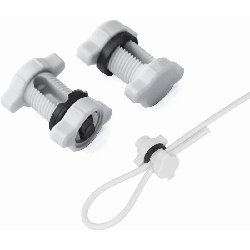 Antrader Morsetti per cavi in nylon di tipo R, colore nero, 200 clip di fissaggio a