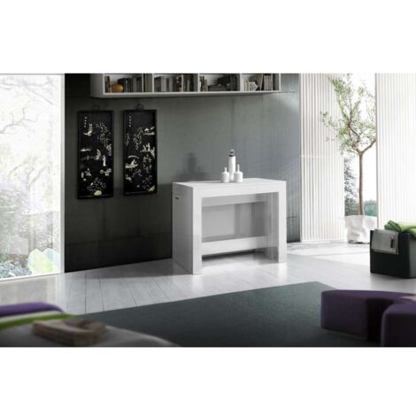 Consolle E Tavolo Allungabile Pratika 300 Larice Bianco