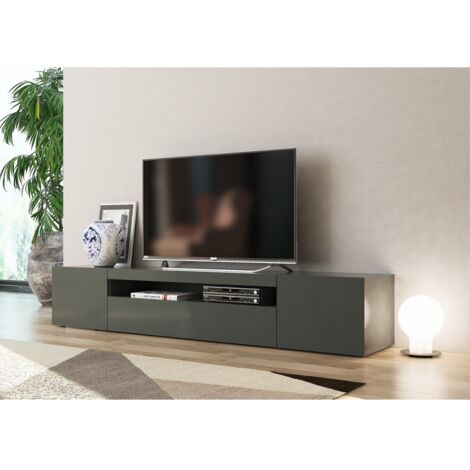 Web Furniture Porta TV Daiquiri Antracite Lucido - Design Italiano (1/5)