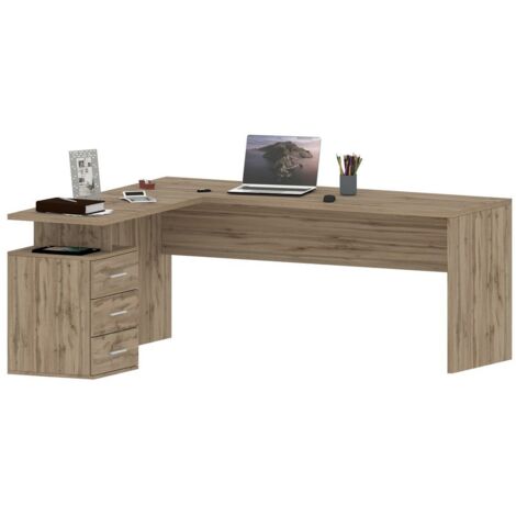 Scrivania Moderna Da Ufficio 160/180x60x75cm - NOVA