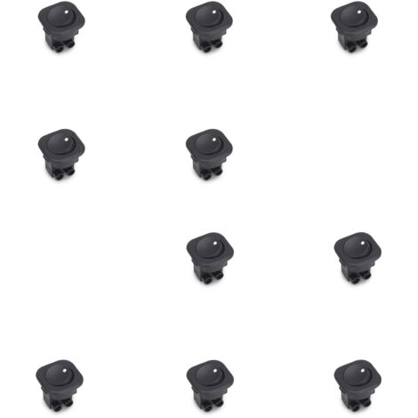 Emuca Interruttore da incasso D21x21, Plastica nera, Tecnoplastica (1/5)