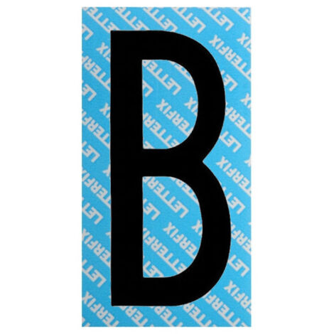 Lettera Adesiva Nera Serie T80 B Letterfix
