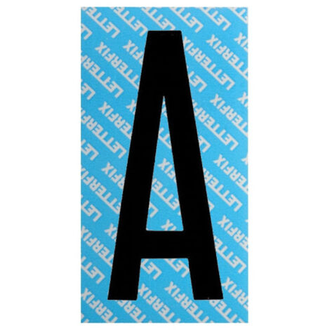 Lettera Adesiva Nera Serie T80 A Letterfix
