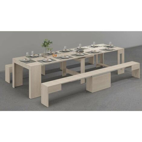 Panca Allungabile per consolle e tavolo da pranzo 290/66X25X45cm - ORION - Colore: Olmo