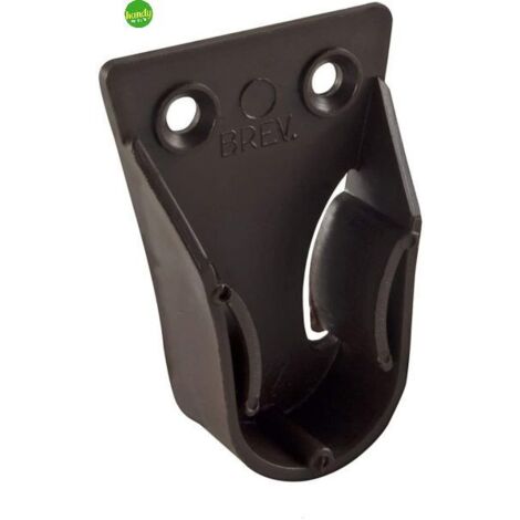 Supporti laterali per tubo tondo diam 20 mm in plastica marrone 2 pz