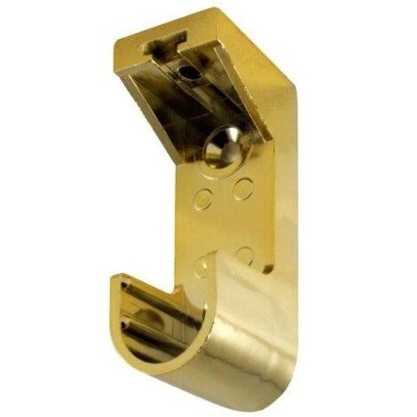 Supporto laterale Masidef rs01763 per tubo ovale in plastica nera 2pz