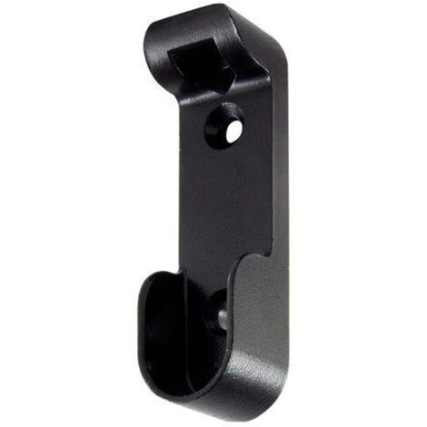 Supporto laterale Masidef rs01770 per tubo ovale in zama nera 2pz (1/2)