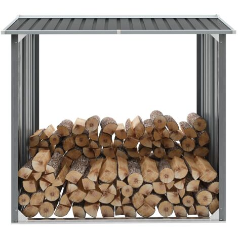 vidaXL Capannone da Giardino in Acciaio Zincato 172x91x154cm Grigio