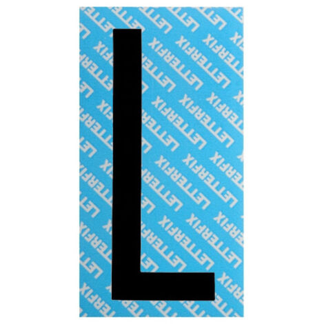 Lettera Adesiva Nera Serie T80 L Letterfix