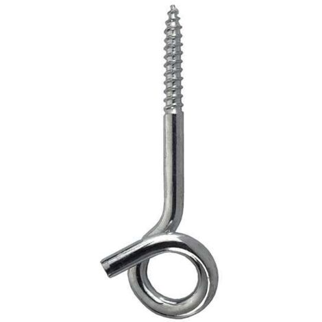 Gancio Da Soffitto Stretto Curvo Zincato Nero 5,0 X 80 Mm / 5 Pz - Foto 3