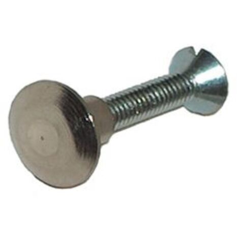 Masidef Viti per Mobili in Ferro con Borchia in Ottone - M4x25 - 4 Pz