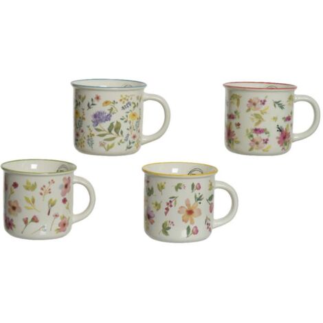 Tazza in porcellana fiori selvatici