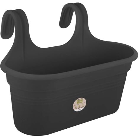 Elho Green Basics Easy Hanger Large Living Black Fioriera Rettangolare (1/5)