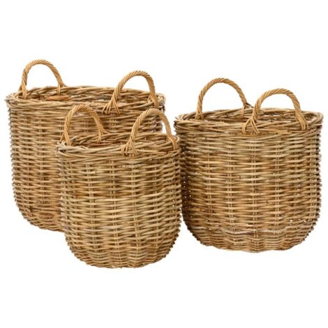 Cesta rattan con manici piccola (1/2)
