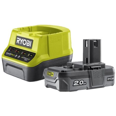 Ryobi Kit Batteria 2Ah Li-ion + Caricabatteria 18V ONE+ - Compatibile