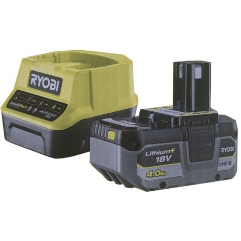 Ryobi Kit Batteria 4Ah Lithium+ e Caricabatteria 18V - Potente e Duraturo