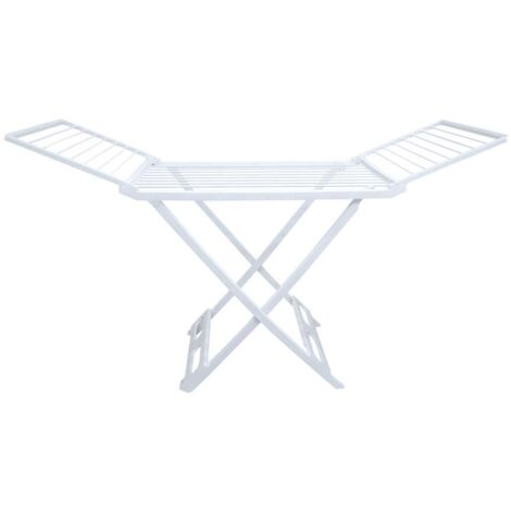 Framar Stendino per Bucato Levante in Resina Bianca 180x95 cm con Rotelle