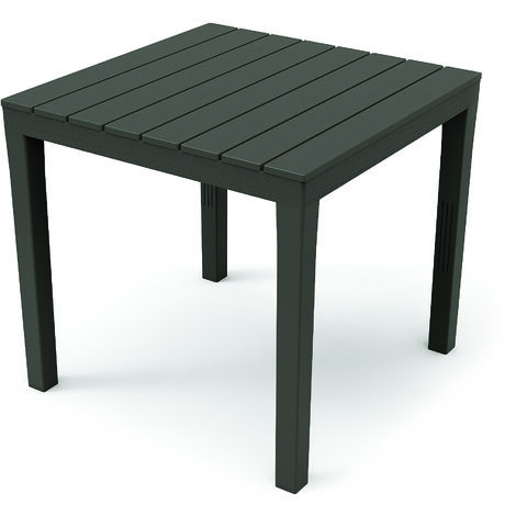Tavolo Resina Bali Antracite 78X78 Progarden