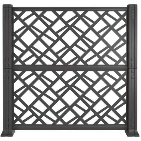Art Plast Pannelli Decorativi Esterni - Antracite - 114x1116 cm