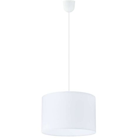 Sospensione da interno Eglo Rossano Ø 30 cm in tessuto bianco 1 x e27