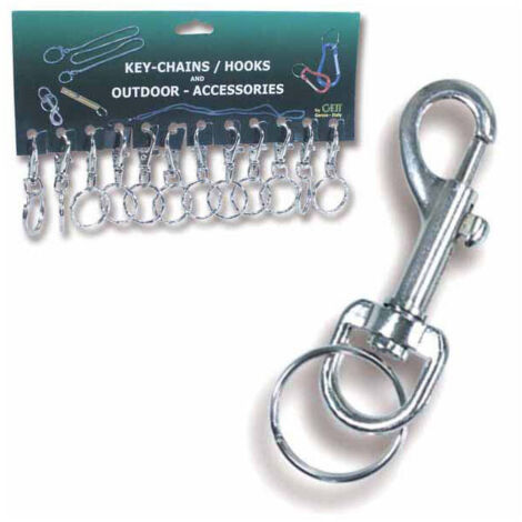 15 Portachiavi A Cuore Con Moschettone - Ganci Girevoli Per Borse E Fai Da Te