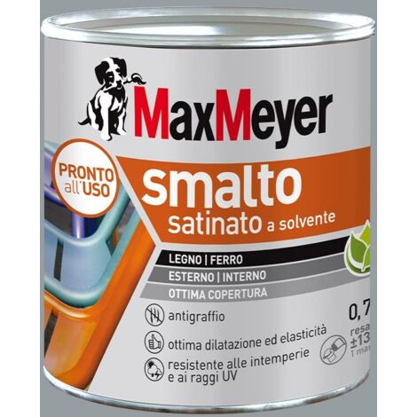 MaxMeyer Smalto a Solvente Satinato Grigio Medio R7040 0,750 l