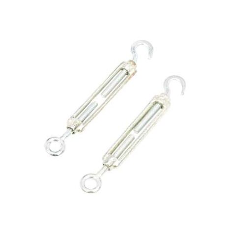 Tenditori In Acciaio Inox M6 - Confezione Da 6 Pezzi, Con Gancio E Occhiello Regolabile - Foto 6