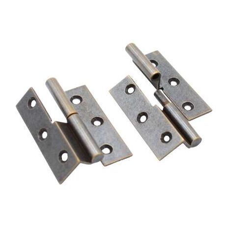 Cerniera A Collo Ottone Bronzato Mm.50X40 Sinistra