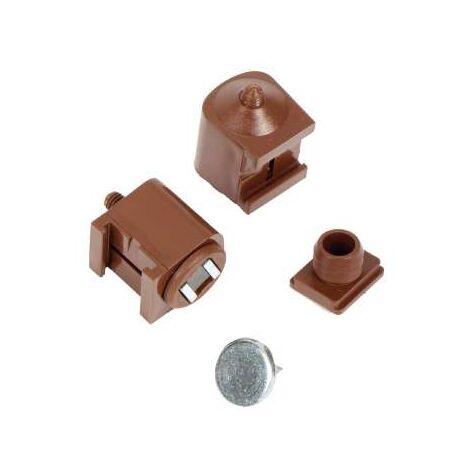 Chiusura Magnetica Con Spina Marrone Pz.2