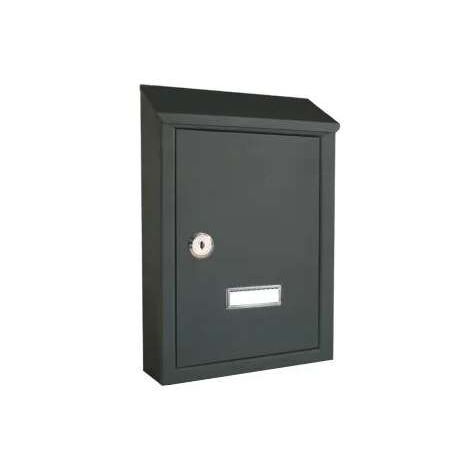 Sacar Cassetta Postale Antracite 300x200x60 mm - Lamiera Verniciata - Esterni (1/2)
