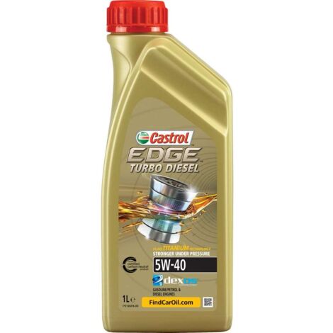 Olio motore auto Edge Turbo Diesel 5W40 Q3 Titanium lubrificante 1L