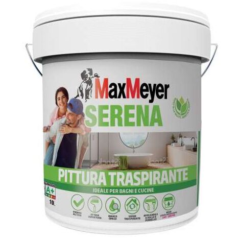 Max Meyer Pittura Murale Bianca Opaca 10L - Super Traspirante A+