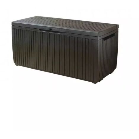 Baule da giardino in resina 123x53.5x57 cm – Resistente agli agenti atmosferici – Sistema di ventilazione per contenuto asciutto (1/10)