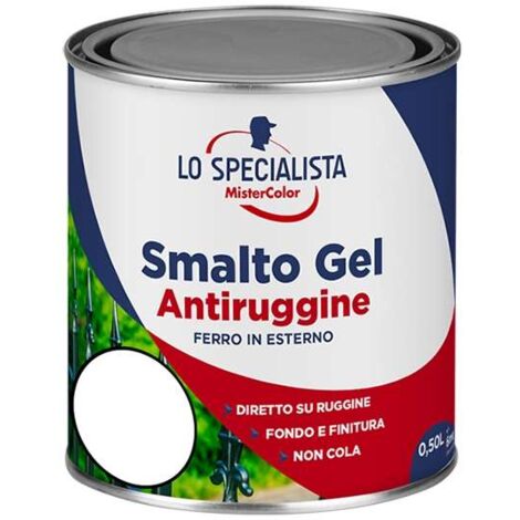 Smalto a solvente antiruggine Bianco 0,5 l