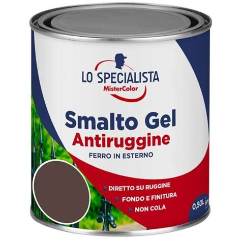 Smalto a solvente antiruggine Marrone 0,5 l