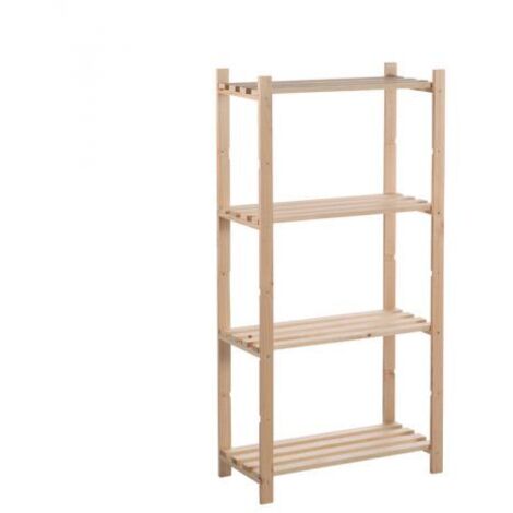 Astigarraga Scaffale in Pino - 4 Ripiani - Naturale